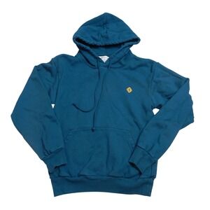 Rivian Teal Organic Cotton Hoodie Small‎ XS TP Logo Pocket Pullover